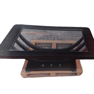Mounted Glass Frame on Industrial Pallet